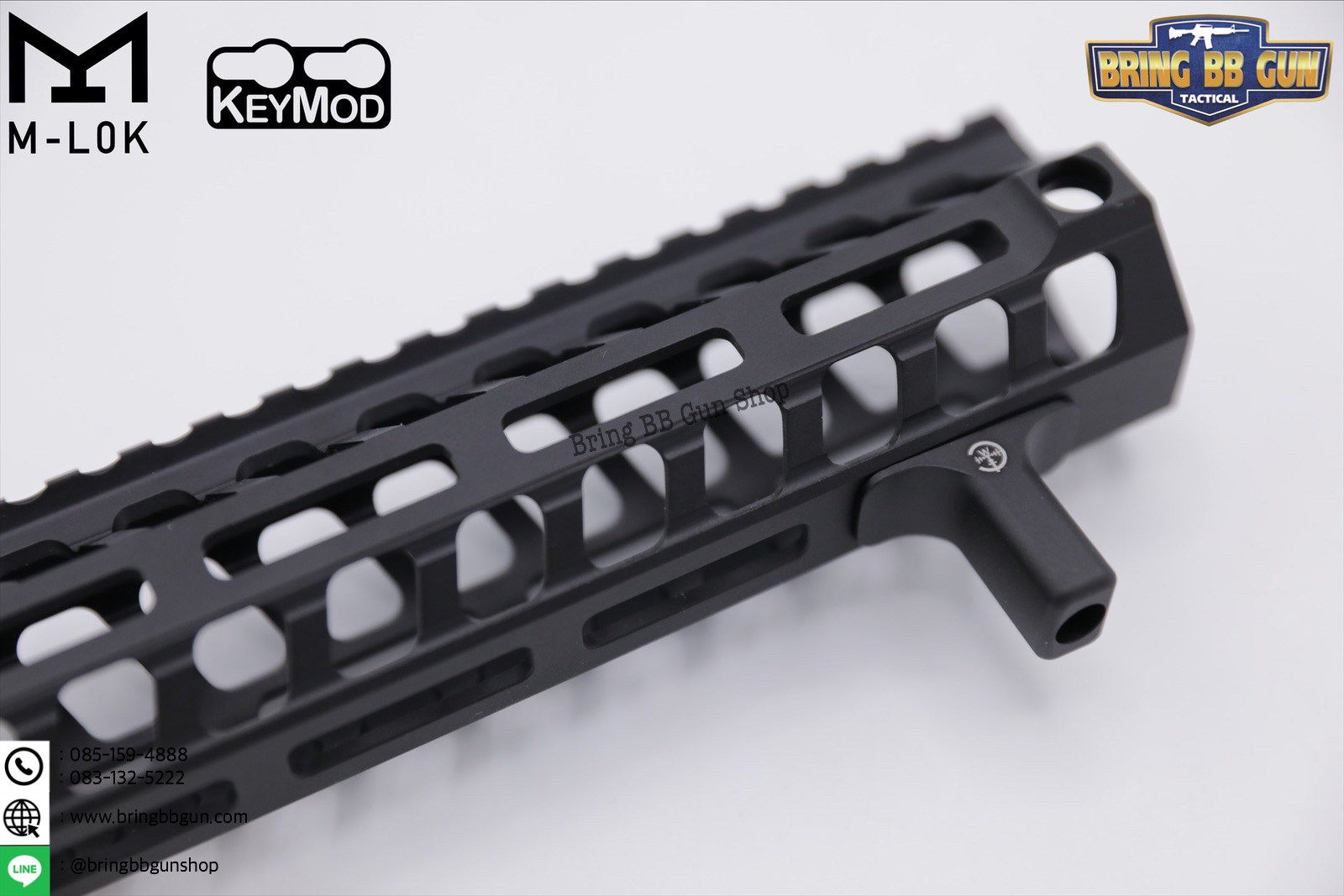 กริ๊ปมือหน้า (Angled Foregrip) ยี่ห้อ Impact Weapons Components M-Lok/Keymod Barrier Hand Stop (ใช้ได้กับชุดหน้าระบบราง M-Lock และ Keymod)