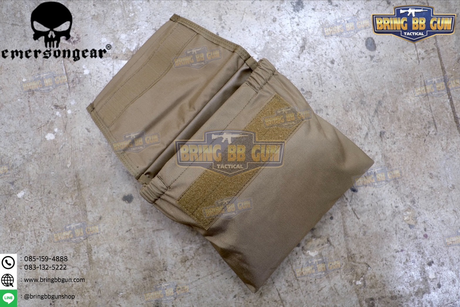 ถุงทิ้งแม็กกาซีนแบบพับได้ ยี่ห้อ Emerson (ถุงเก็บอุปกรณ์ แบบตีนตุ๊กแก) (Vest/Tactical Belt Paste Pouch)