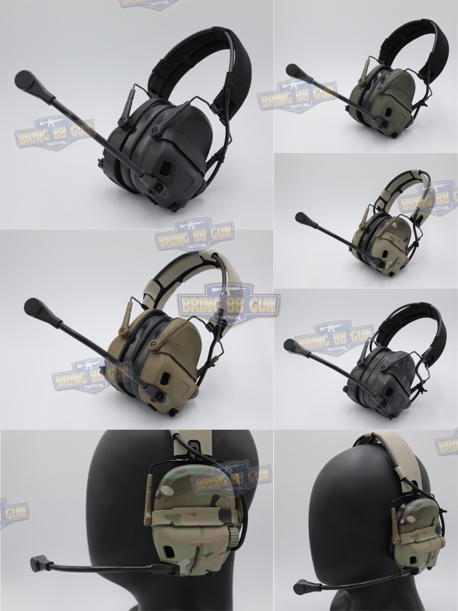 หูฟังสื่อสารตัดเสียงได้ ทรง Ops-Core AMP (FCS AMP tactical communication shooting headset noise reduction) (AMP)