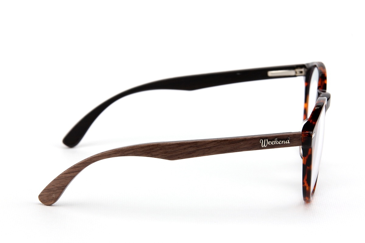 กรอบแว่นสายตาขาไม้ Weekend Duet Collection Seoul Havana (Dark)