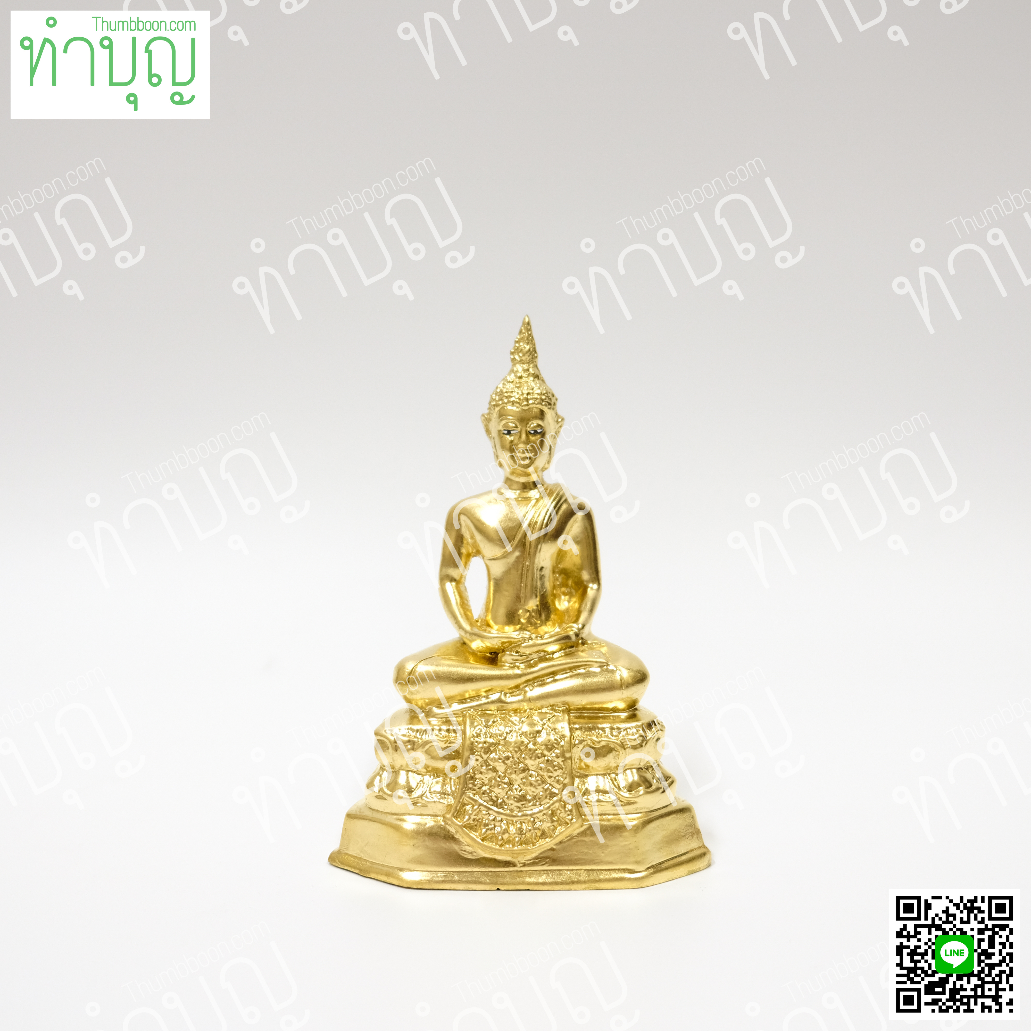 พระประจำวันพฤหัสบดี (ปางสมาธิ) 3" ปิดทอง