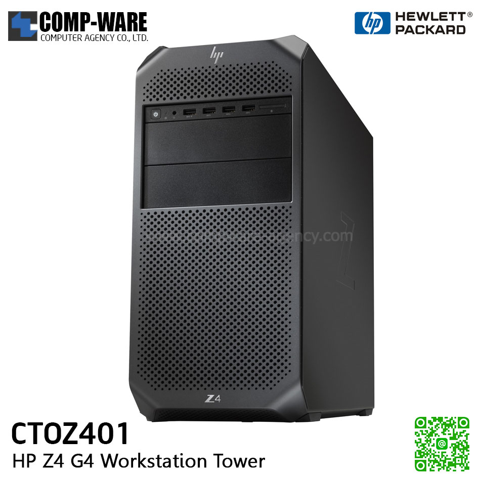 HP Z4 G4 Workstation Tower CTOZ401 - Intel Xeon W-2133 / 16GB / 6TB 7200RPM HDD / Quadro P620 2GB / Win 10 Pro for Workstation
