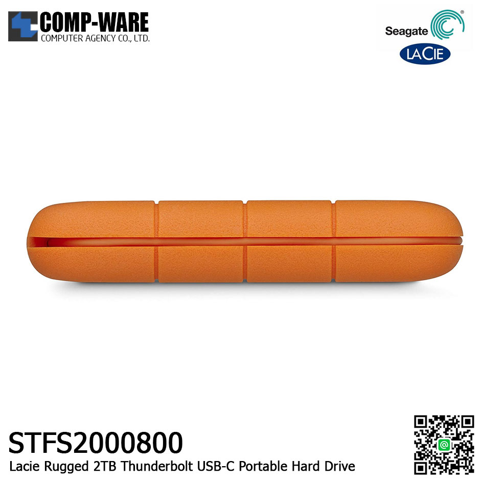 Seagate LaCie 2TB Rugged Thunderbolt USB-C Portable Hard Drive - STFS2000800
