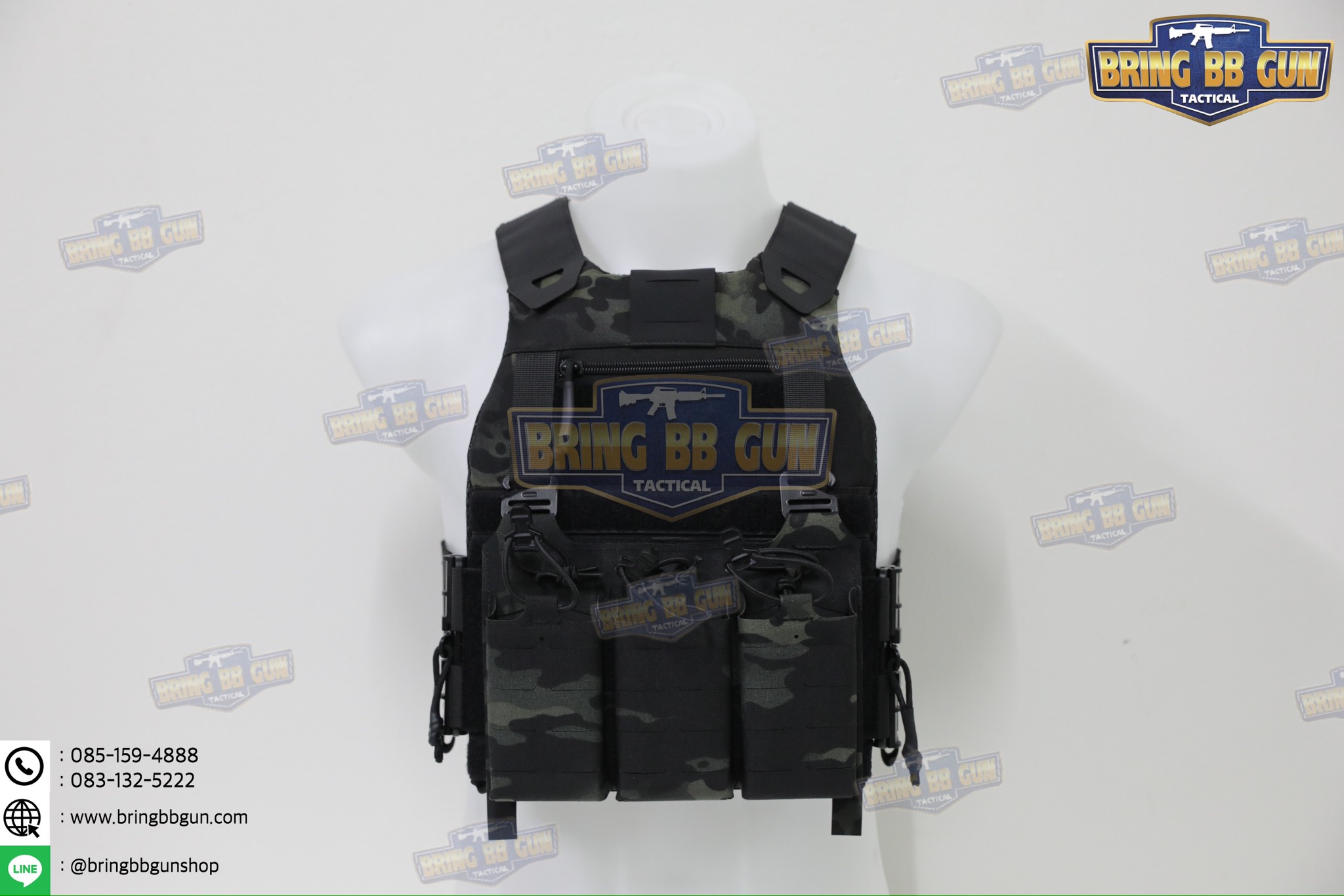 เสื้อเวส FCSK 2.4 (เสื้อเวส FCSK 2.0 + เพ้าแม็กกาซีน KTAR (5.56 แบบ3ช่อง)) (FCSK 2.4 Plate Carrier) (FCSK 2.0 + KTAR Front Flap)