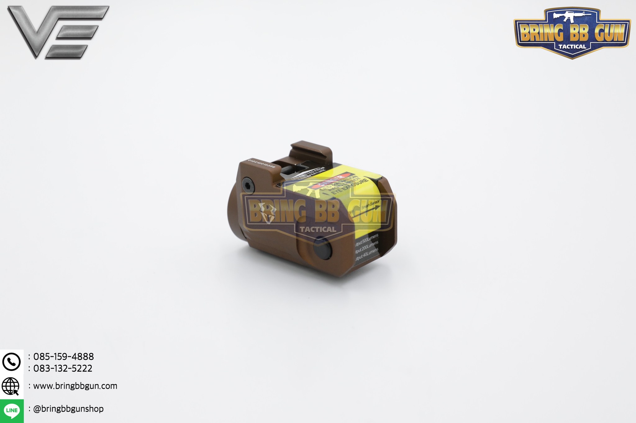 ไฟฉายติดปืน (Sub-Compact) ยี่ห้อ Vector Optics รุ่น Vaide Scrapper (Vaide Scrapper Sub-Compact Pistol Flashlight)