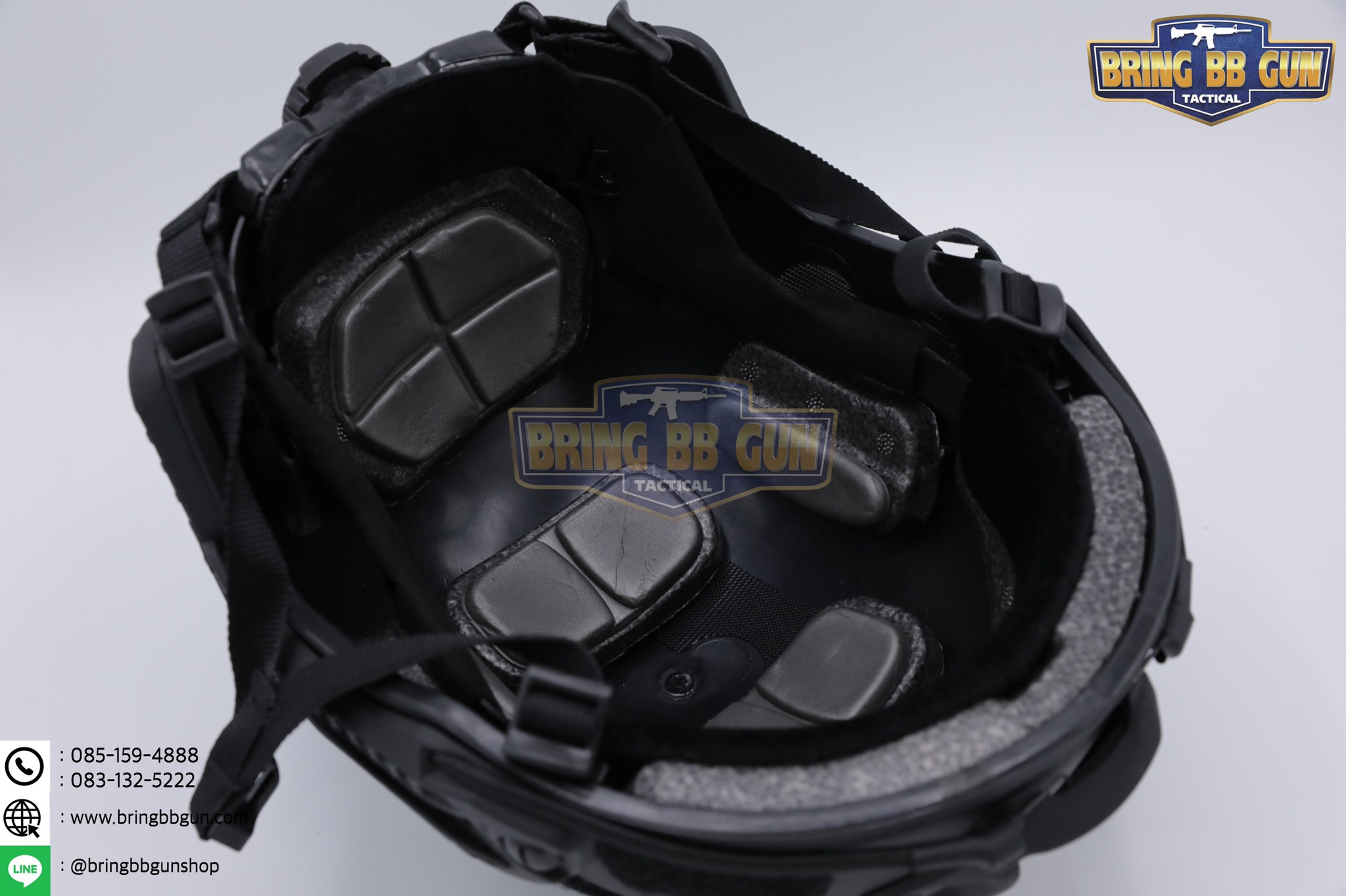 หมวก Fast ปรับท้ายทอยได้(หมวกฟาส) (Fast Helmet MH type) รุ่น Upgrade Version No holes ปรับรัดท้ายทอย