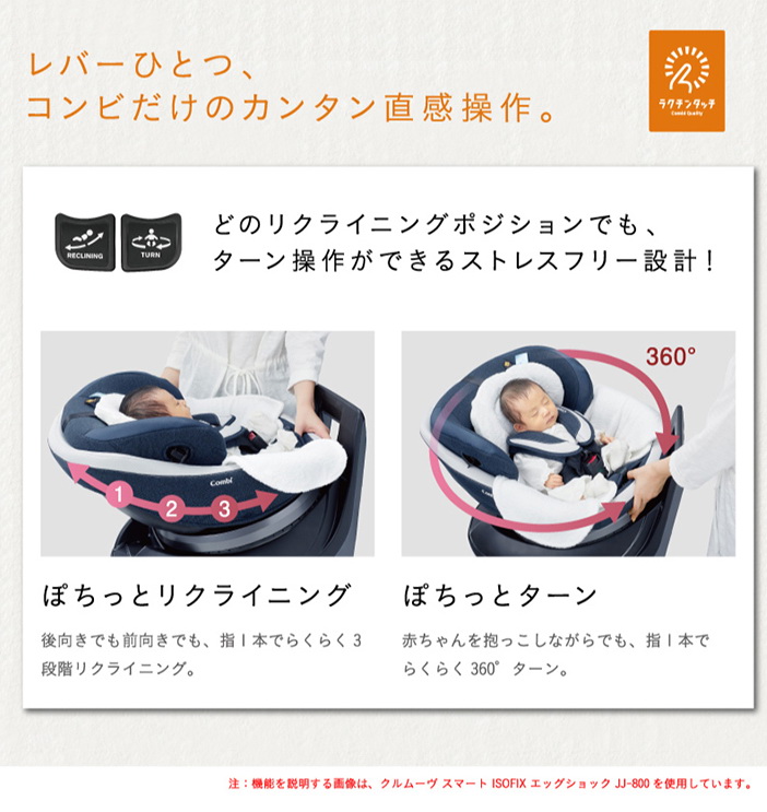 คาร์ซีทมือสอง Combi Culmove Smart ISOFIX Egg Shock