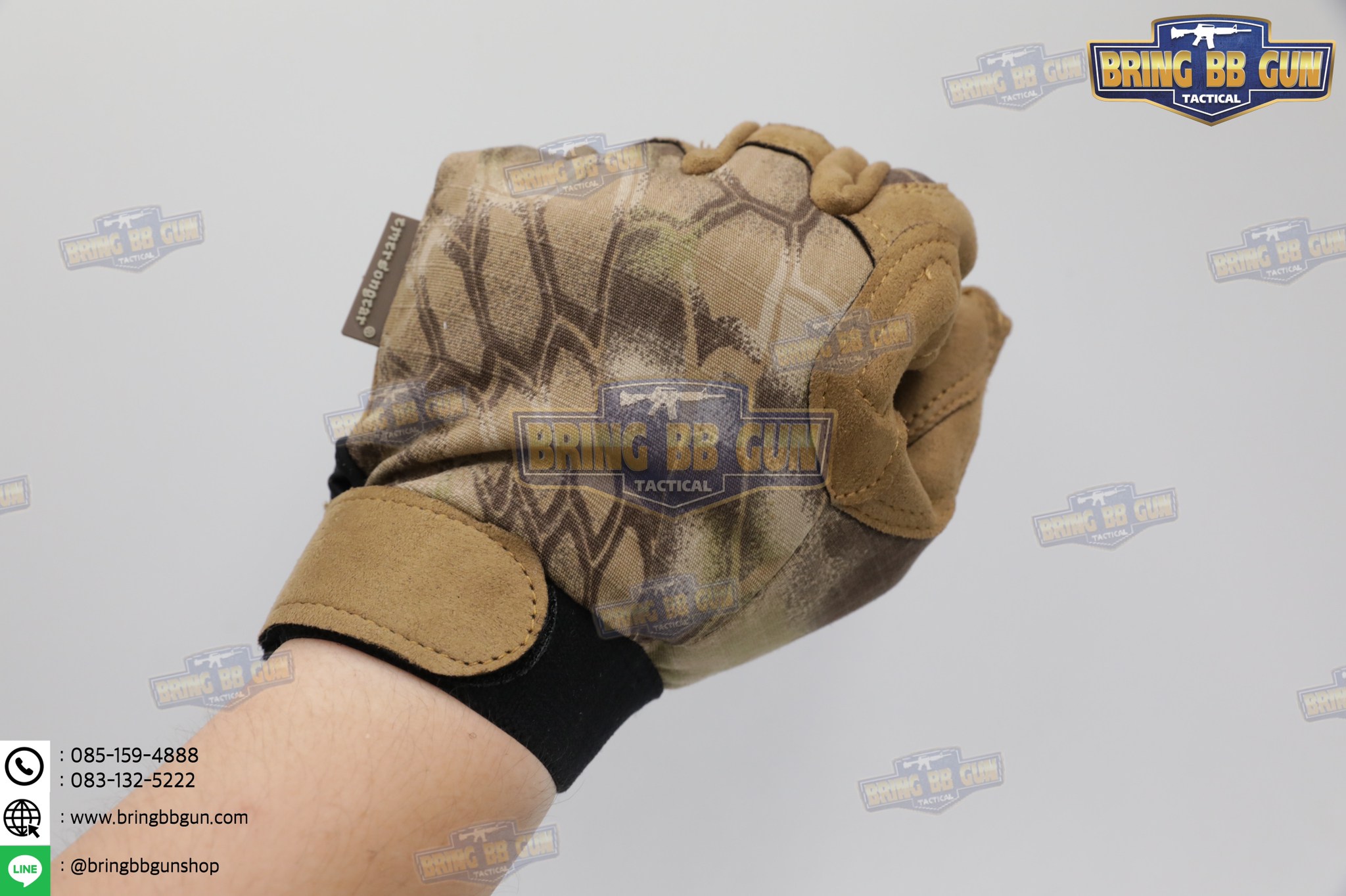 ถุงมือเต็มนิ้ว ยี่ห้อ Emerson รุ่น Tactical Lightweight Camouflage Gloves (Tactical Gloves)