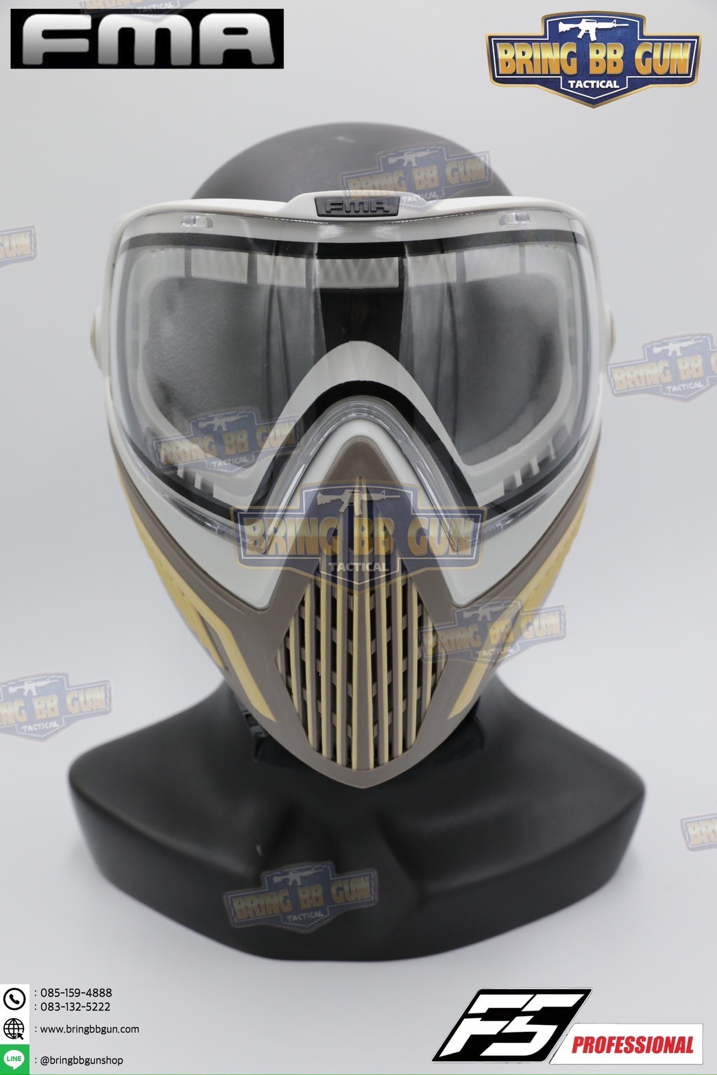 หน้ากาก F5 ยี่ห้อ FMA (FMA F5 STORM GOGGLE MASK) (F5 Professional) (Storm Goggle Mask)