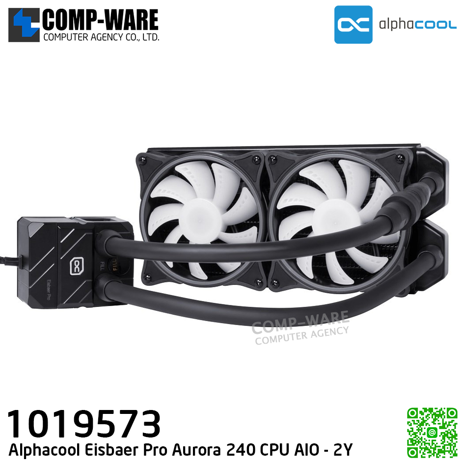 Alphacool Eisbaer Pro Aurora 240 CPU AIO - LIQUID COOLER - 1019573 - 2Y Warranty