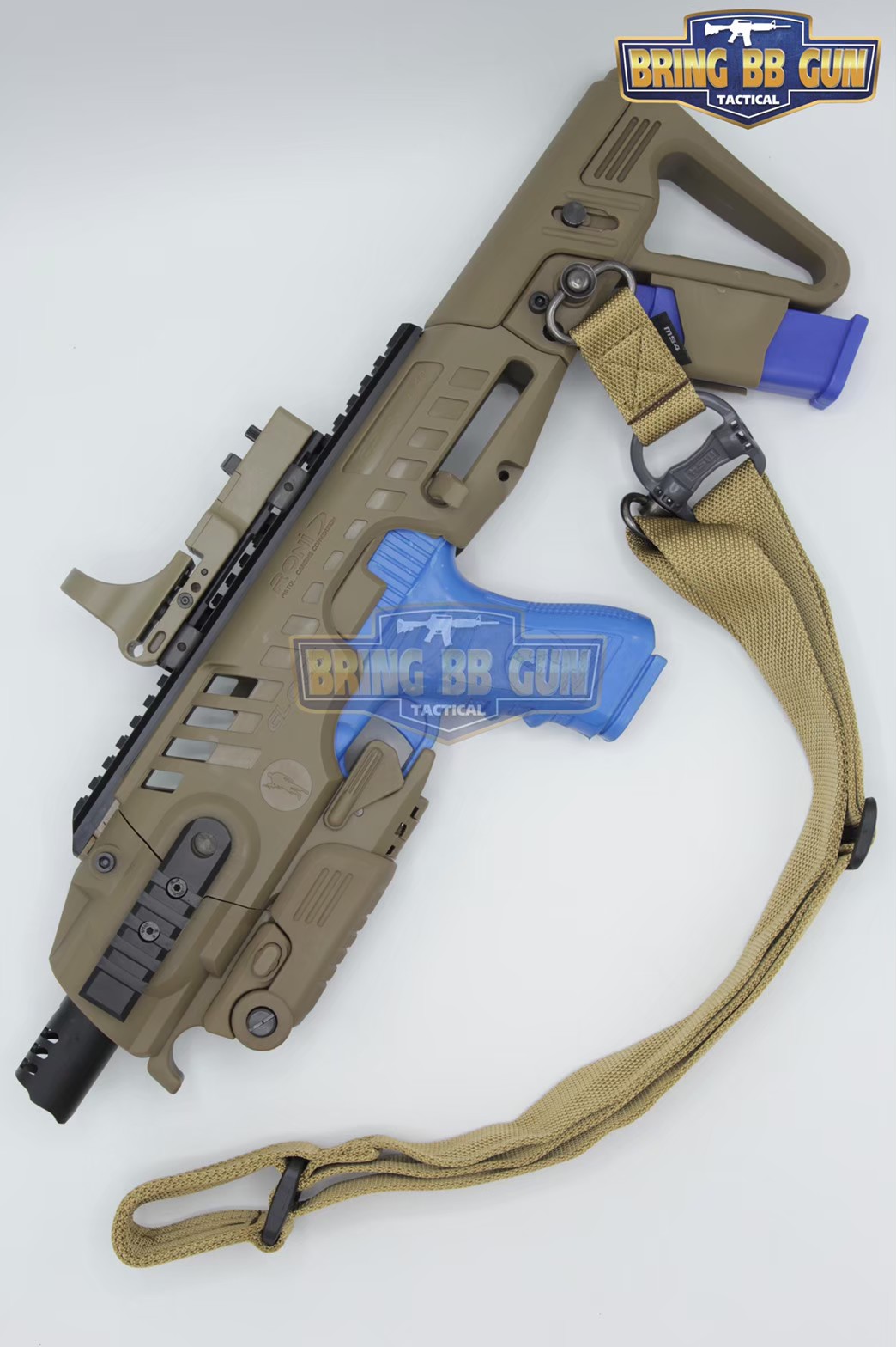 ชุดสุดคุ้ม Roni Gen 2 + เรทดอท + สายสะพายปืน ชุดประกอบปืนสั้น Roni Gen 2 (Glock) สำหรับปืนGlock17/18/19/22/23/25/26/31/32 (Toy Version)