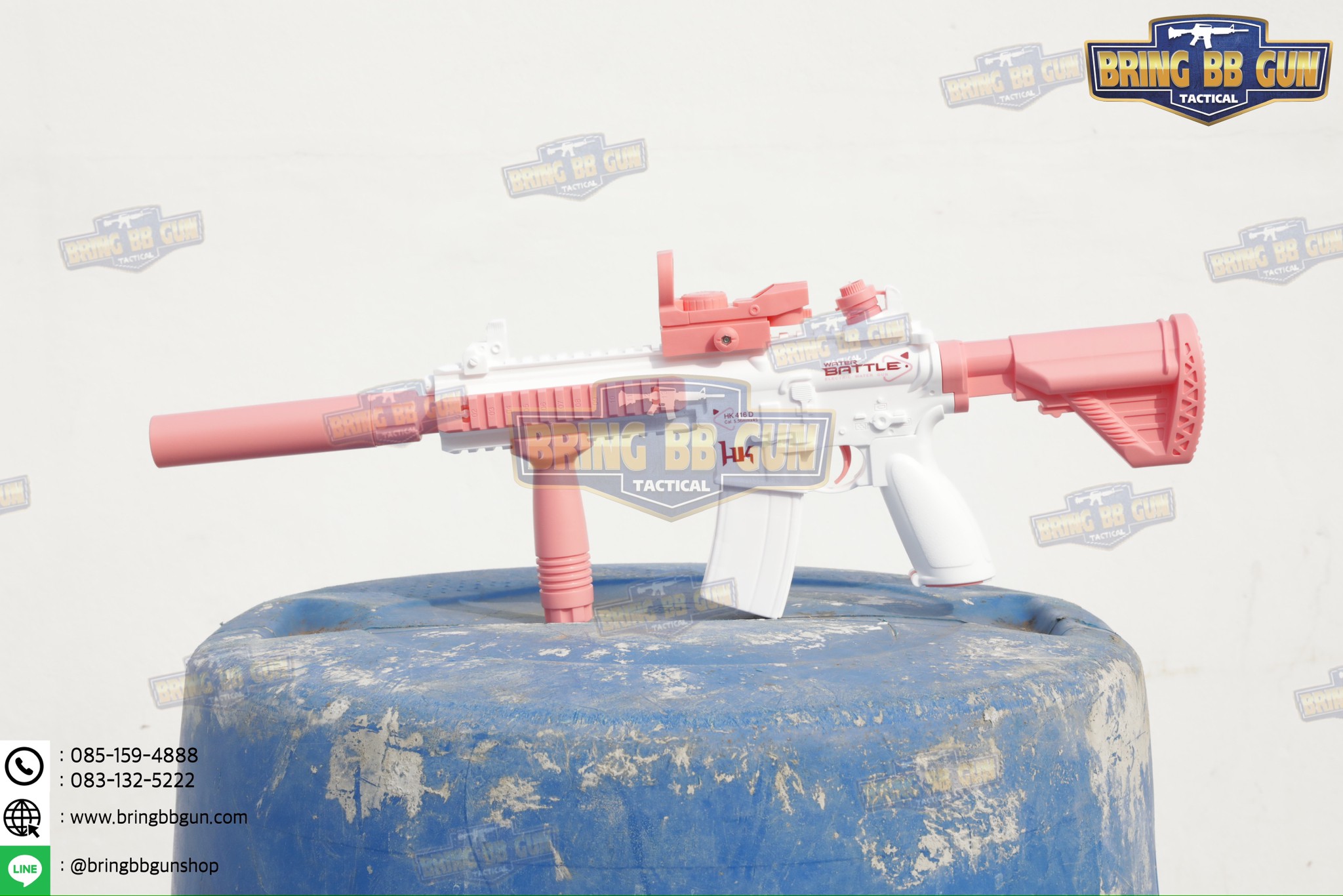 ปืนฉีดน้ำไฟฟ้า รุ่น HK416 (ปืนฉีดน้ำของเล่น) (ปืนฉีดน้ำอัตโนมัติ) (ยิงได้ต่อเนื่อง)