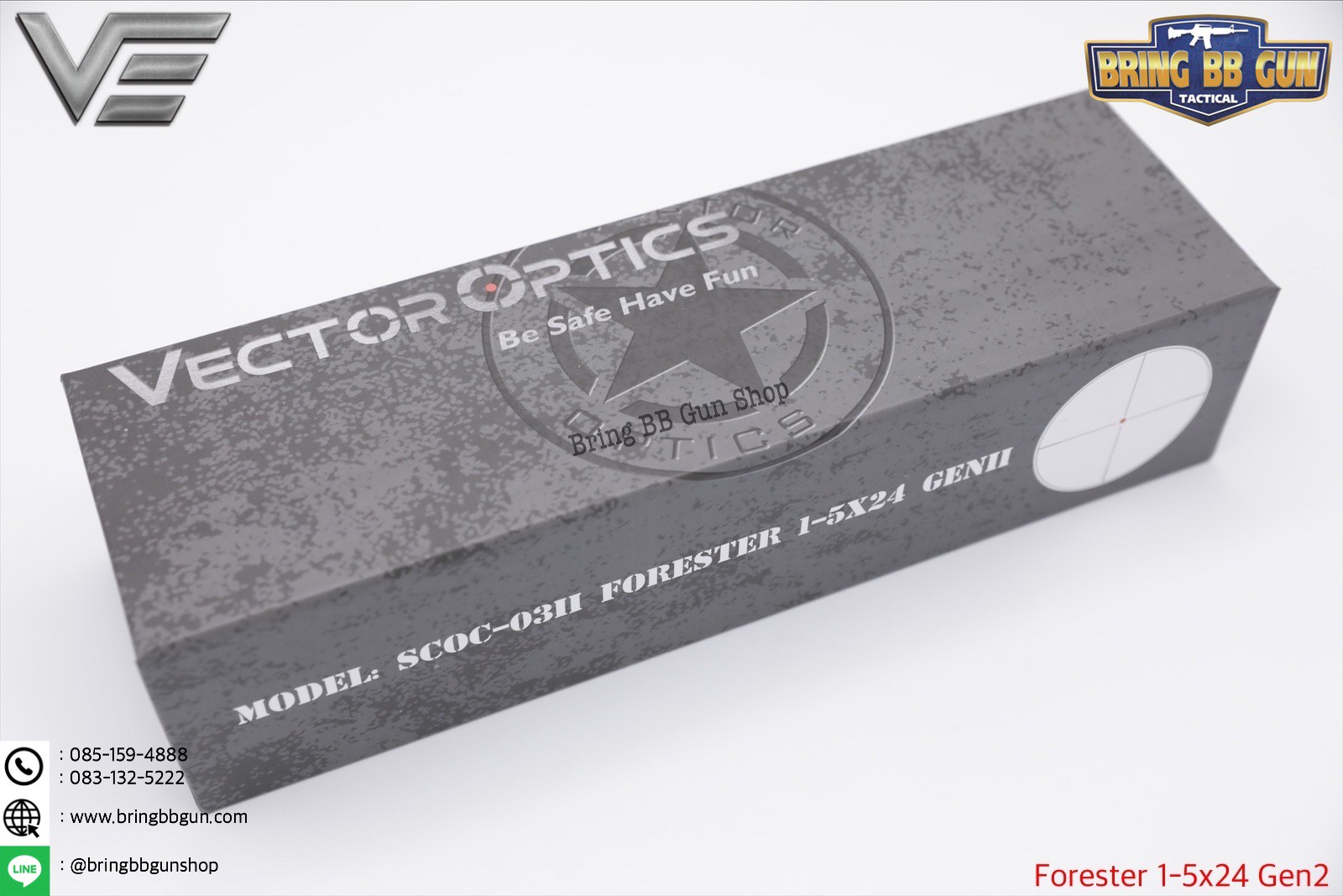 สโคปยิงไว ยี่ห้อ Vector Optics รุ่น Forester 1-5x24 Gen2 (Vector Optics Forester 1-5x24 Gen2)