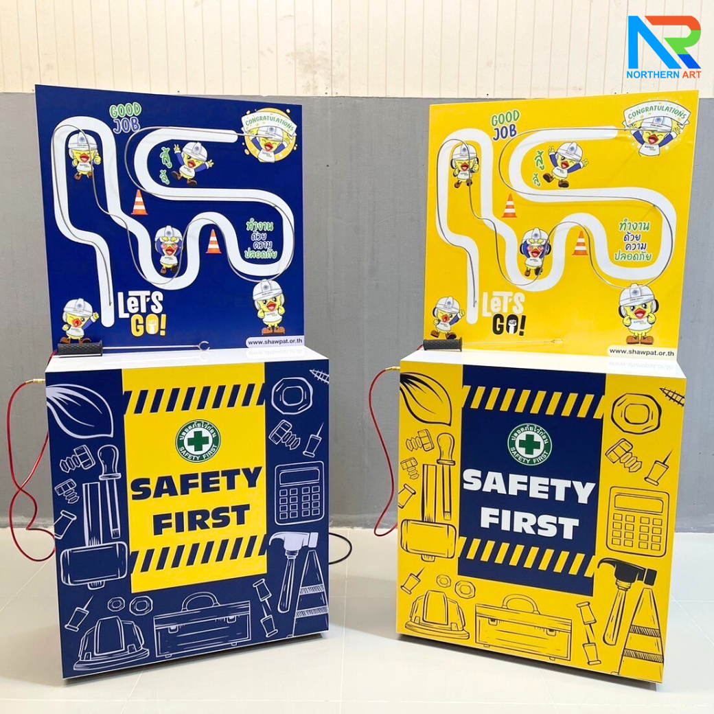 เช่าเกมส์สปาร์ค ขนาด (W)80 x (D)30 x (H)170 cm. วัสดุไม้MDFทำสีขาว พร้อมขดลวดและงานพิมพ์สติ๊กเกอร์