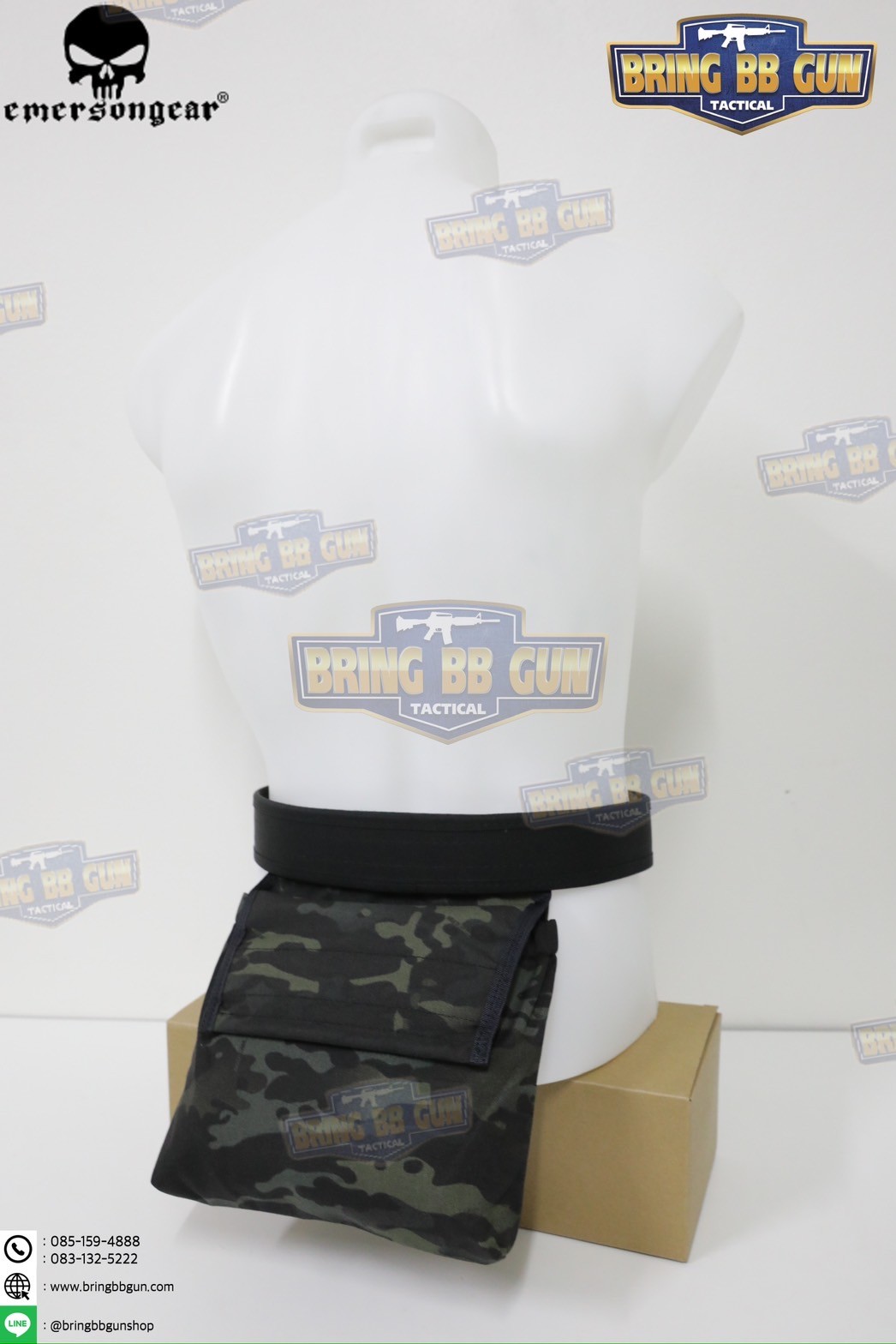 ถุงทิ้งแม็กกาซีนแบบพับได้ ยี่ห้อ Emerson (ถุงเก็บอุปกรณ์ แบบตีนตุ๊กแก) (Vest/Tactical Belt Paste Pouch)