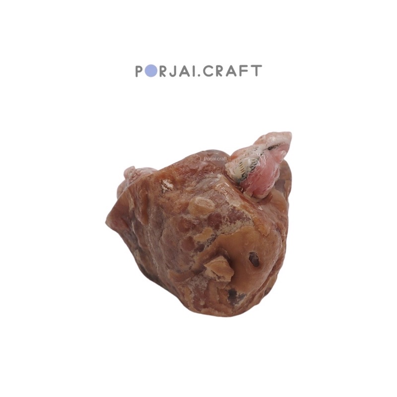 Rhodochrosite mouses carving โรโดโครไซต์แกะสลักรูปหนู