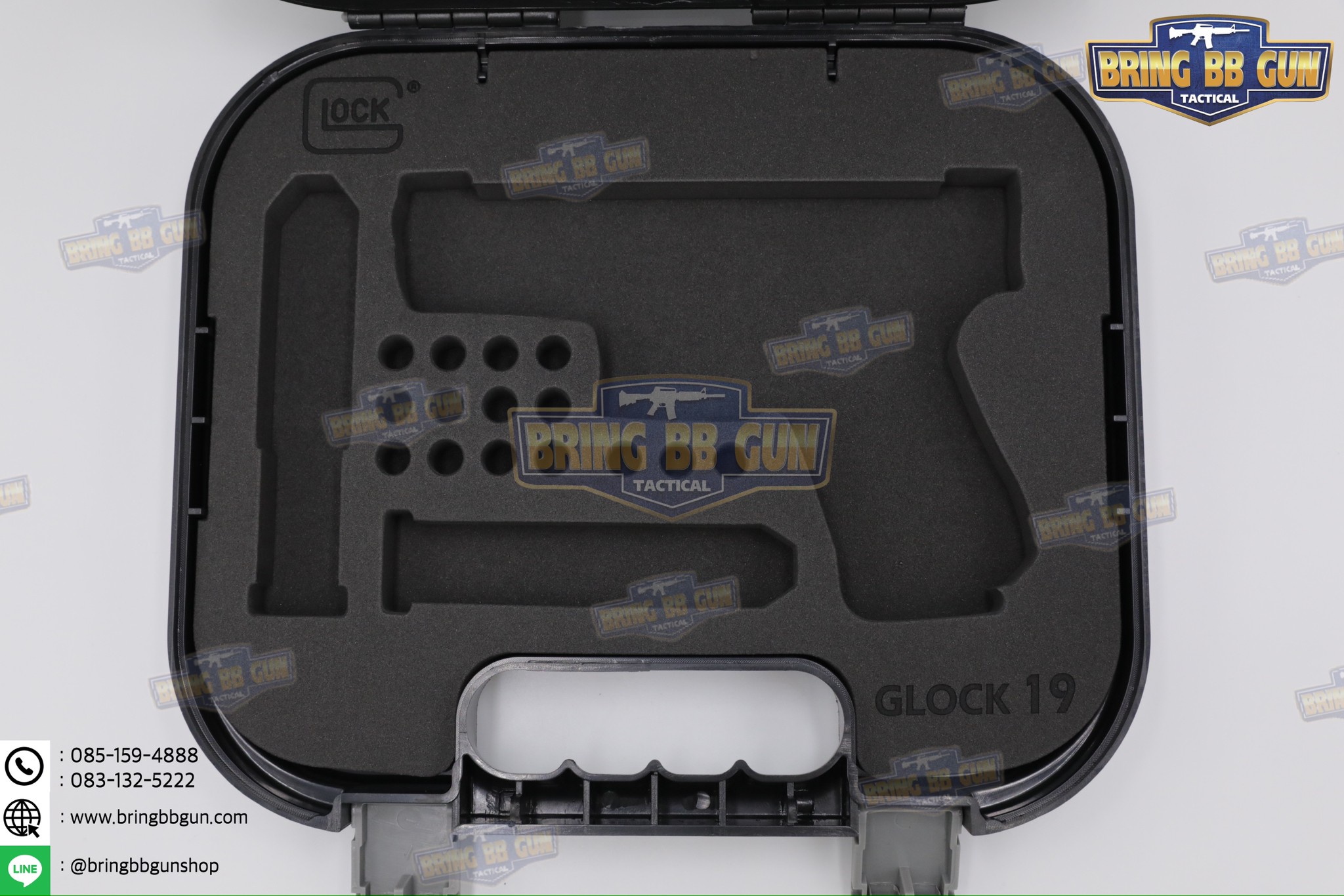 กล่องปืนสั้น Glock (กล่องปืนสั้น B11) (เคสกันกระแทรก) (Lockable Pistol Case)