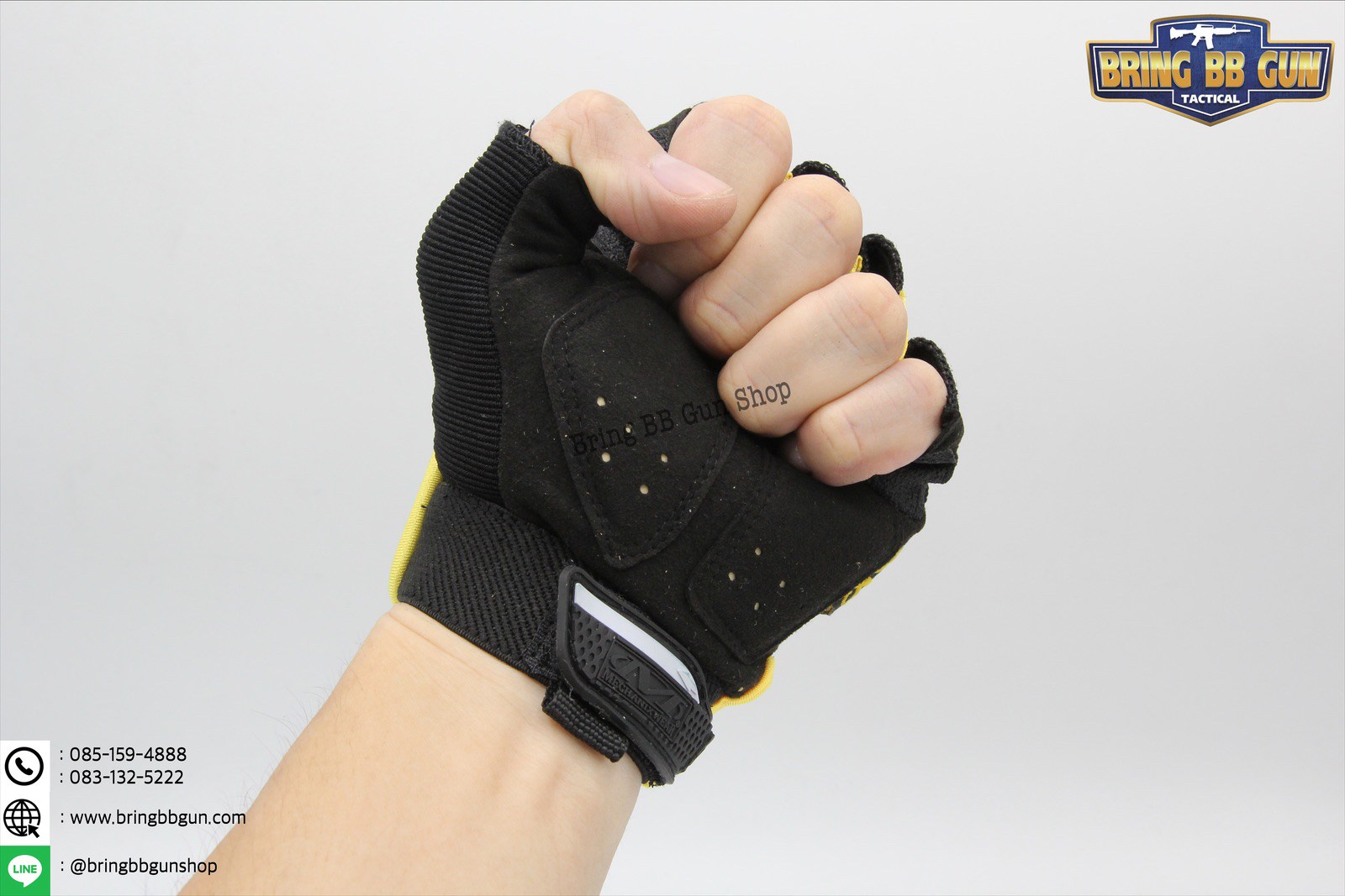 ถุงมือครึ่งนิ้ว ยี่ห้อ Mechanix รุ่น M-Pact