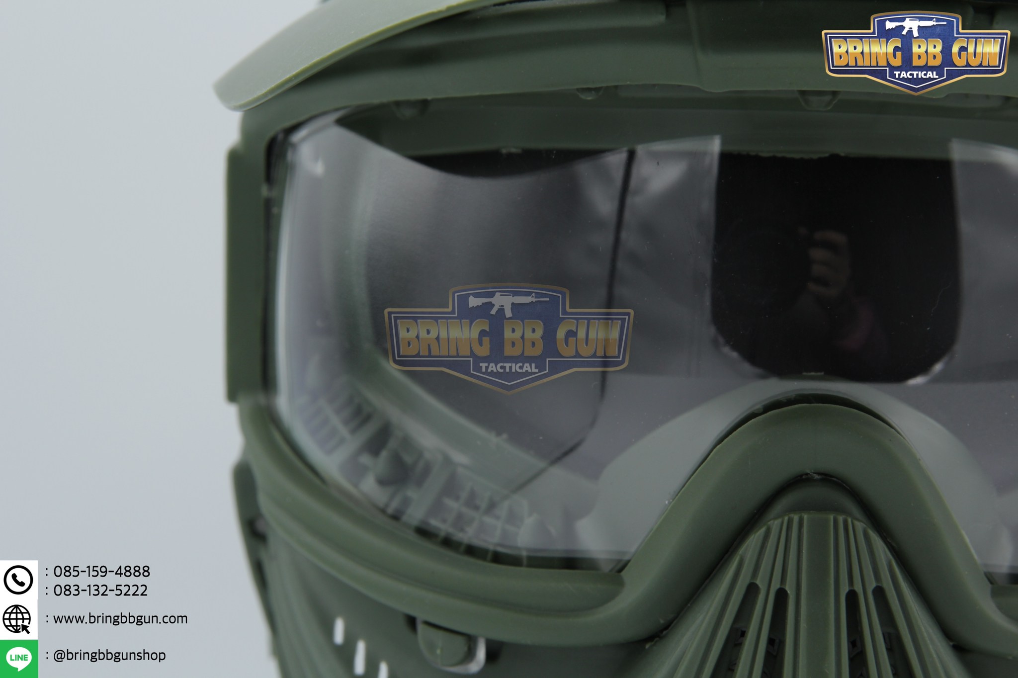 หน้ากากชาวนา รุ่นเลนส์กระจก (หน้ากาก Troy)