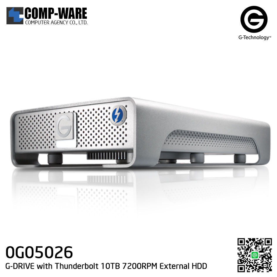 G-Technology G-DRIVE with Thunderbolt 10TB 7200RPM External Hard Drive - 0G05026