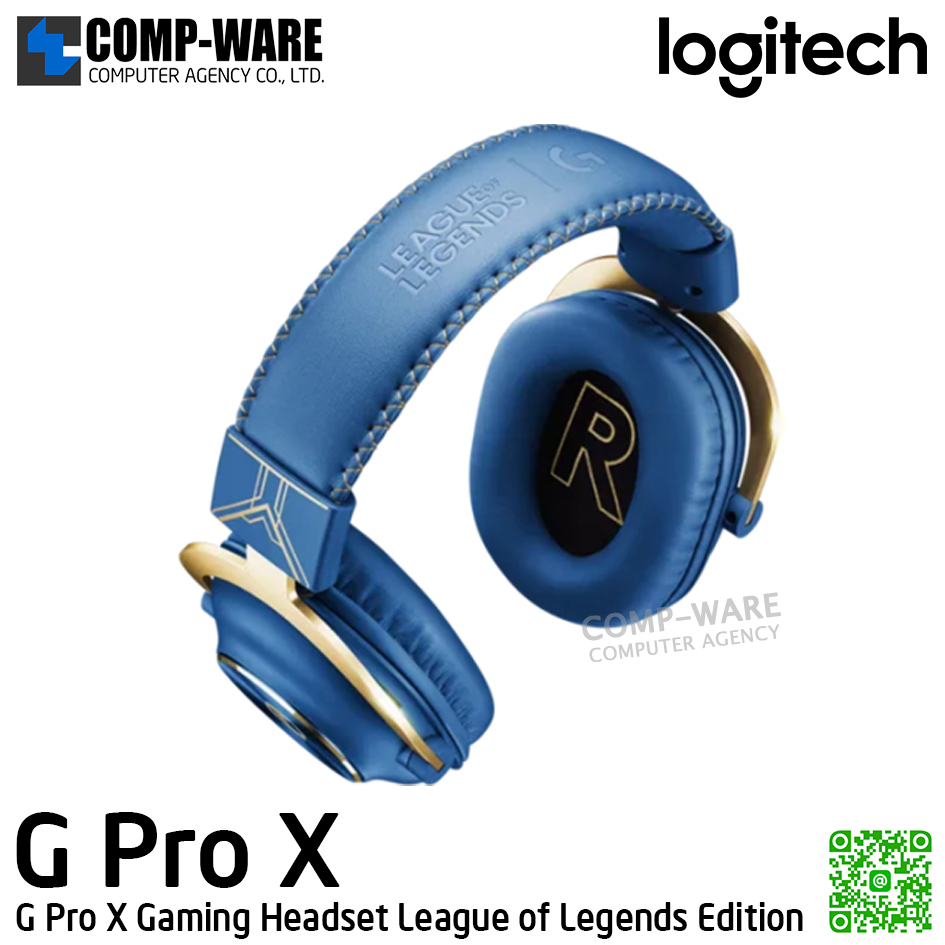 Logitech G PRO X Gaming Headset League of Legends Edition - 2Y Warranty - 981-001107