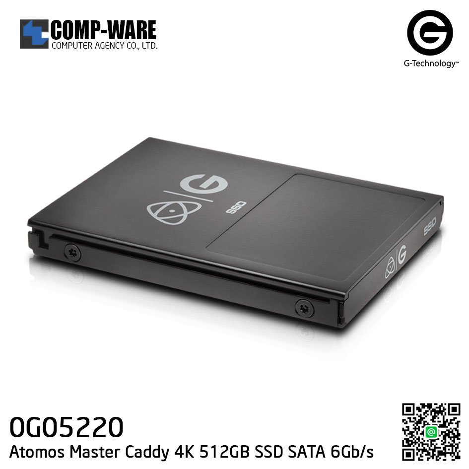 G-Technology Atomos Master Caddy 4K 512GB SSD SATA 6Gb/s Hard Drive - Black (0G05220)