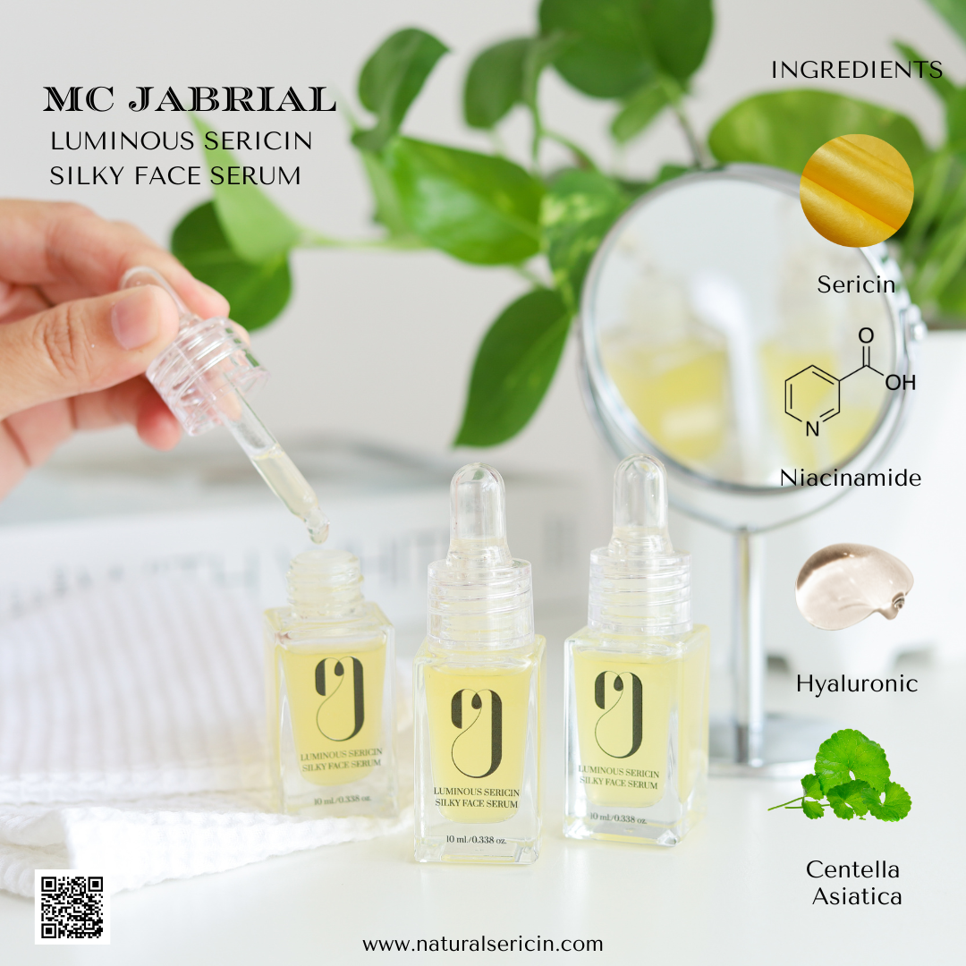 Luminous Sericin Silky Face Serum 10ml. ลูมินัส เซริซิน ซิลค์กี้ เฟส เซรั่ม ขนาด 10มล.