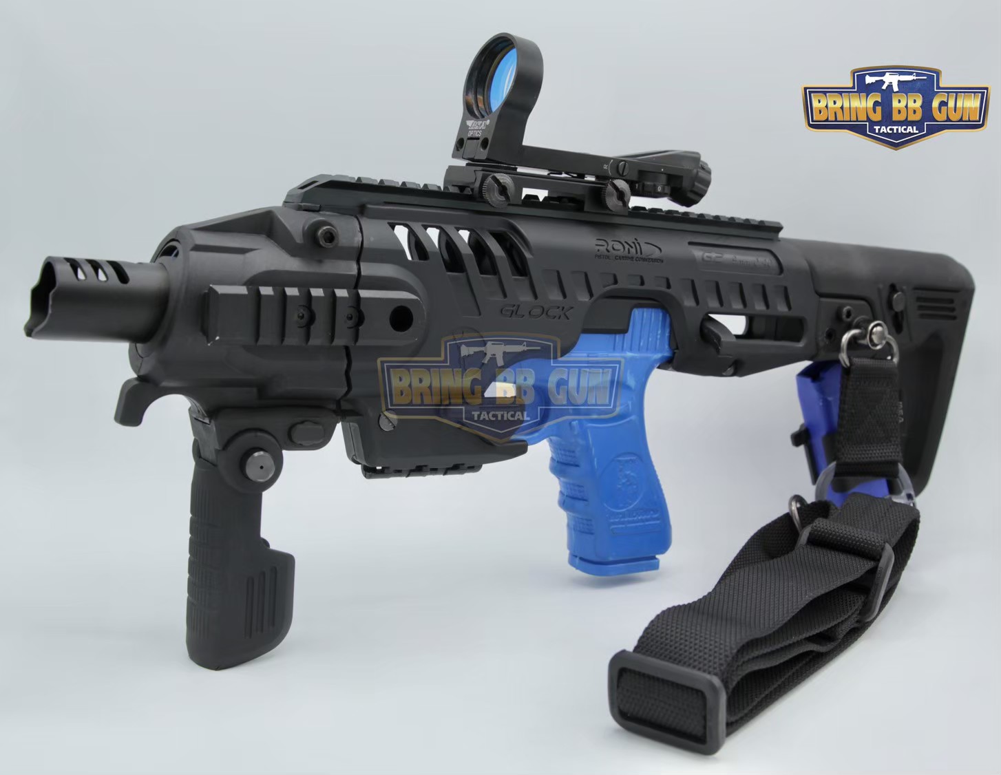 ชุดสุดคุ้ม Roni Gen 2 + เรทดอท + สายสะพายปืน ชุดประกอบปืนสั้น Roni Gen 2 (Glock) สำหรับปืนGlock17/18/19/22/23/25/26/31/32 (Toy Version)