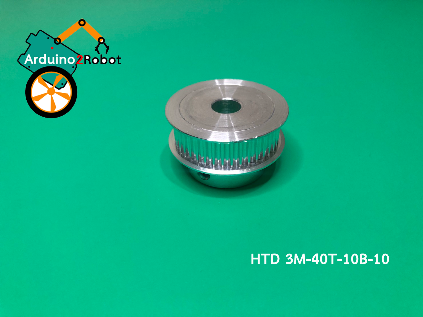 HTD 3M timing pulley 40 teeth bore 10mm สำหรับสายพาน 3M belt width 10mm (HTD 3M-40T-10B-10)