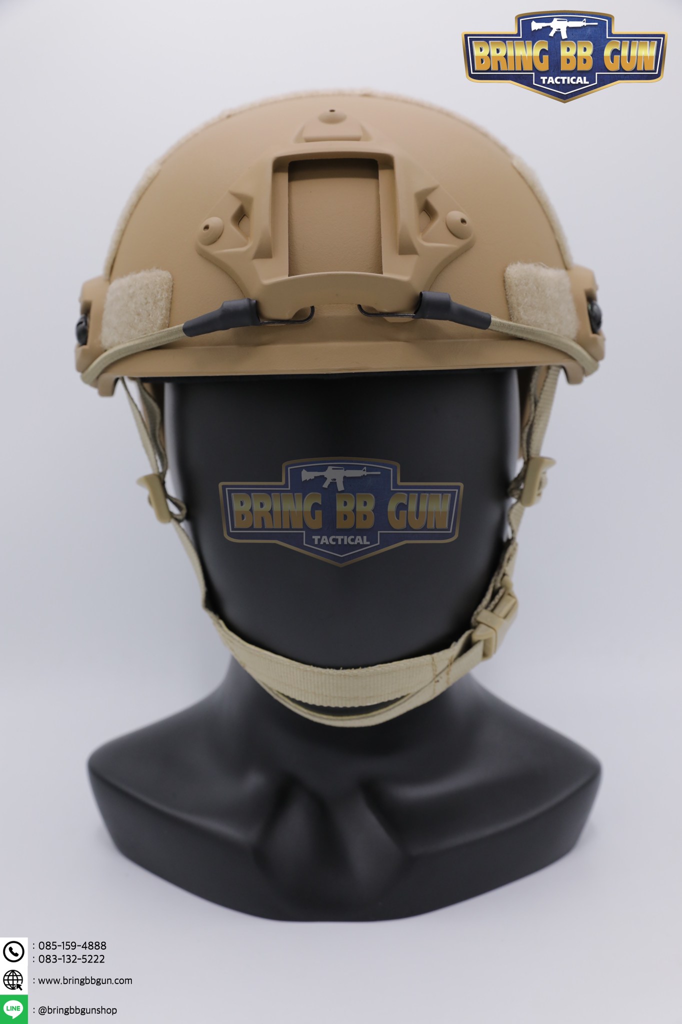 หมวก Fast ปรับท้ายทอยได้(หมวกฟาส) (Fast Helmet MH type) รุ่น Upgrade Version No holes ปรับรัดท้ายทอย