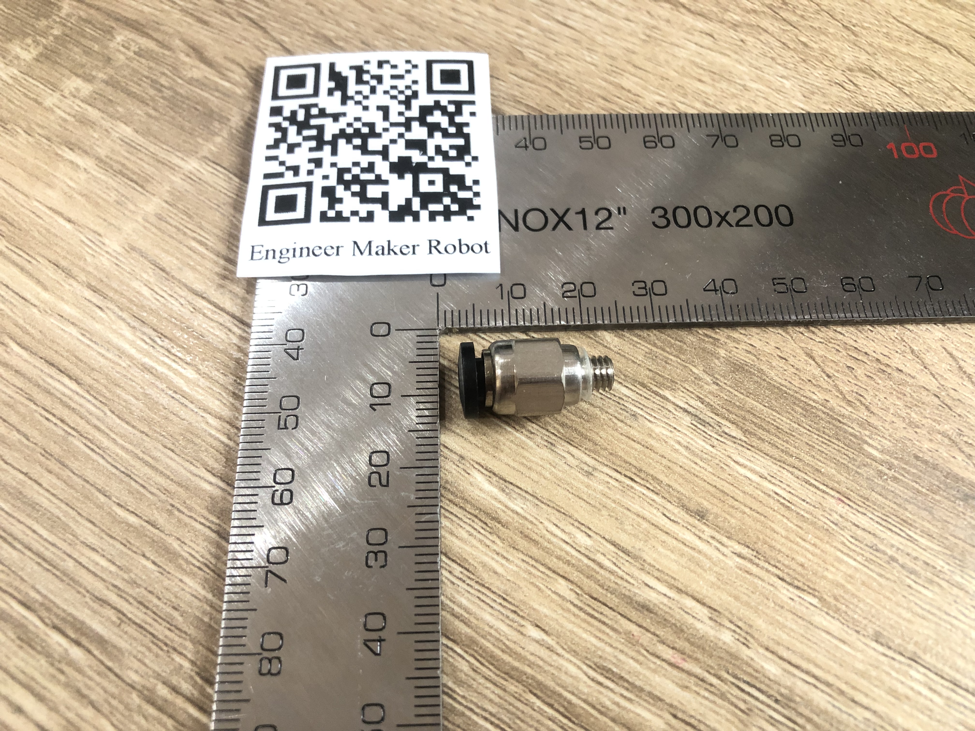 PC4-M5 สี black pneumatic quick joint thread through tracheal 3d printer j-head hot head extruder feeding pipe