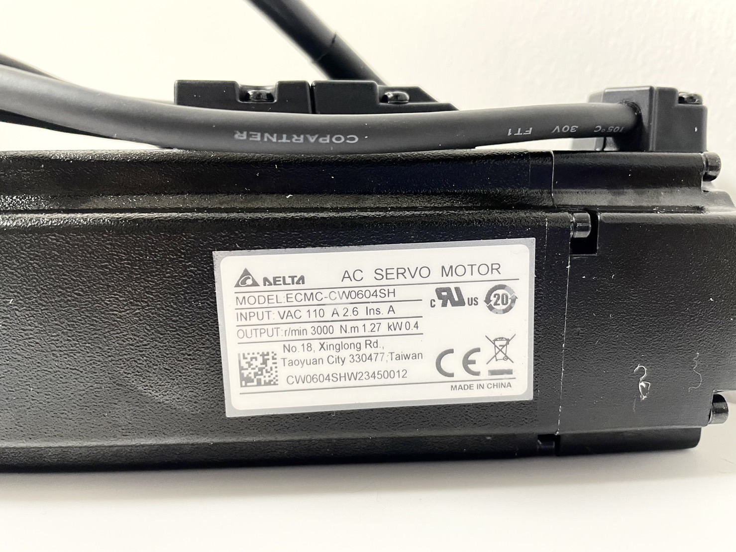 Delta AC Servo Motor ECMC-CW0604SH 400w ,With Brake , High Inertia