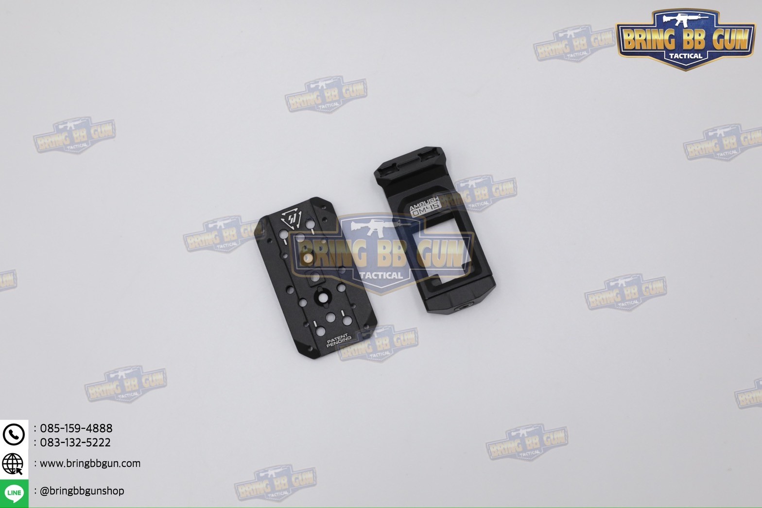 ขาเฉียง Strike Ambush 45-Degree Optic Mount ระบบราง Picatinny (รางรถไฟ) (ขาเฉียงติดดอท 45 องศา) (Strike Ambush 45-Degree Optic Mount) (ขาเฉียงทรงStrike Industries)