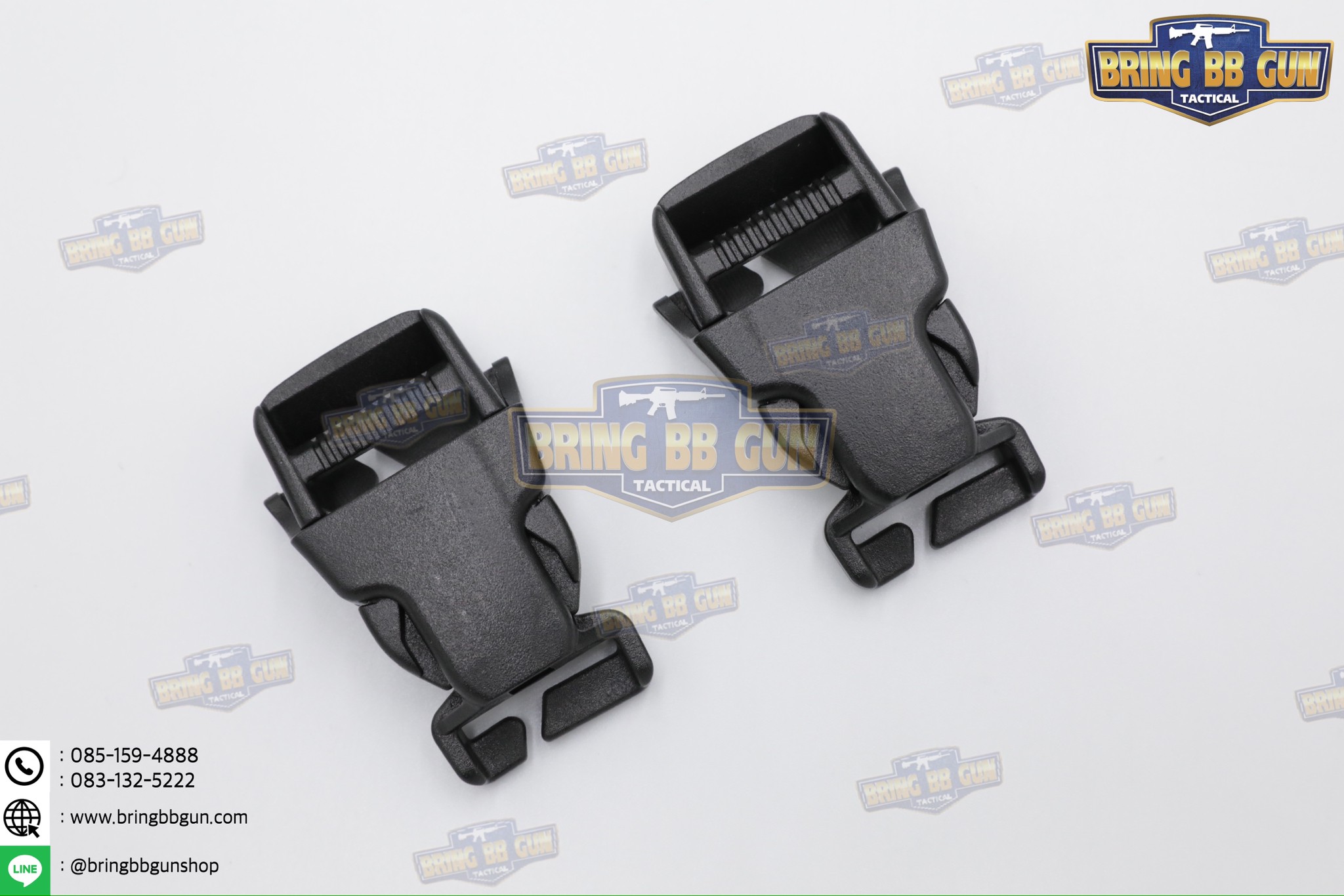 ตัวล็อคก้ามปู Molle Buckle ทรง ดูราเฟล็กซ (Mojave Dual Quick Attach Buckle) (ก้ามปูเสริมแต่งเวส) (Side Release Buckle) (Molle Buckle)