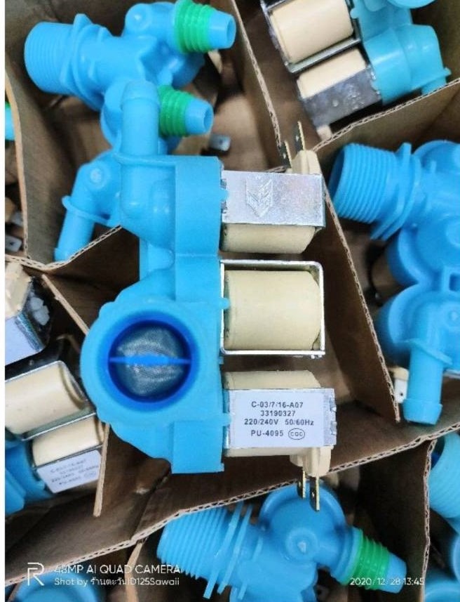 0000518 วาล์วน้ำเข้า วาล์วดูดน้ำ ซัมซุง Samsun 3 ทาง DC62-00266E 220V อะไหล่เครื่องซักผ้า (ของแท้ รับประกัน)