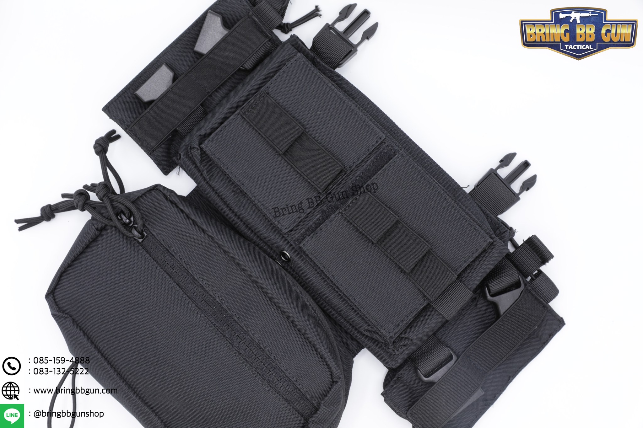 กระเป๋าจิงโจ้ติดเสื้อเวส ทรงสีเหลี่ยม (Drop Pouch) (Lower Accessories Pouch)