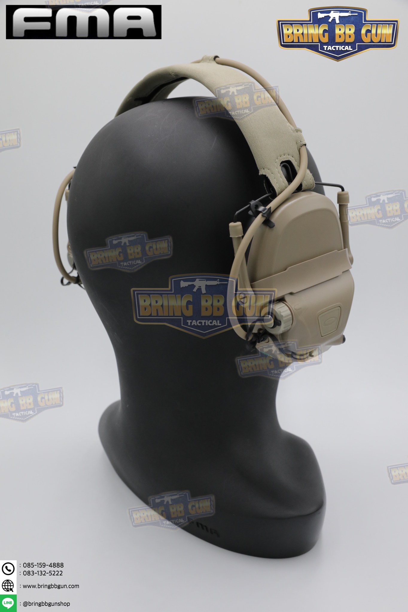 หูฟังสื่อสารตัดเสียงได้ ทรง Ops-Core AMP ยี่ห้อ FMA (FCS AMP tactical communication shooting headset noise reduction) (AMP)