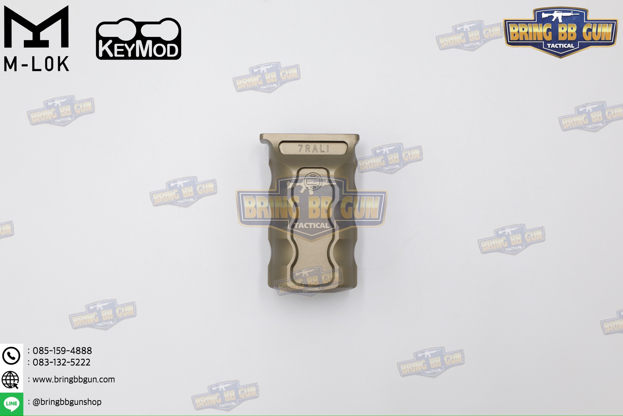 กริ๊ปมือหน้าทรง Railscales รุ่น RSB (RSB Vertical Grip) (กริ๊ปมือ Railscales RSB Vertical Foregrip) (ใช้ได้กับชุดหน้าระบบราง M-Lok และ ระบบราง Keymod เท่านั้น)