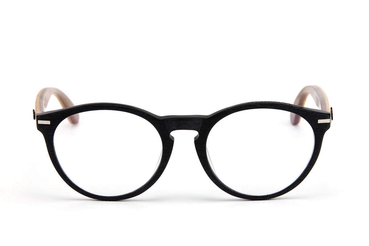 กรอบแว่นสายตาขาไม้ Weekend Duet Collection Seoul Matte Black (Light)