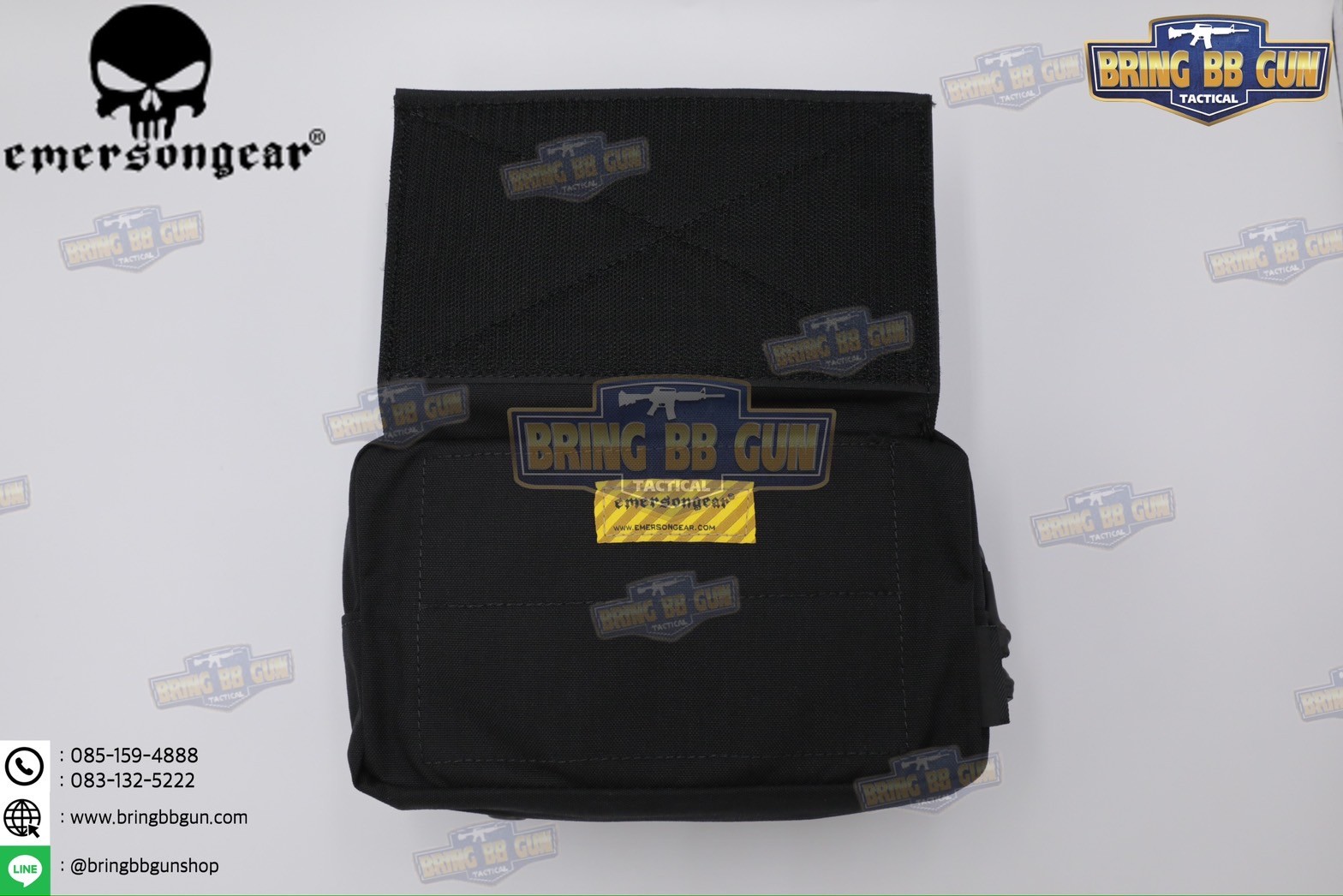 กระเป๋าจิงโจ้ติดเสื้อเวส ทรงสี่เหลี่ยม ยี่ห้อ Emerson (Emersongear Tactical Action Pouch) (Armor Carrier Drop Pouch) (Lower Accessories Pouch) (Drop Pouch)