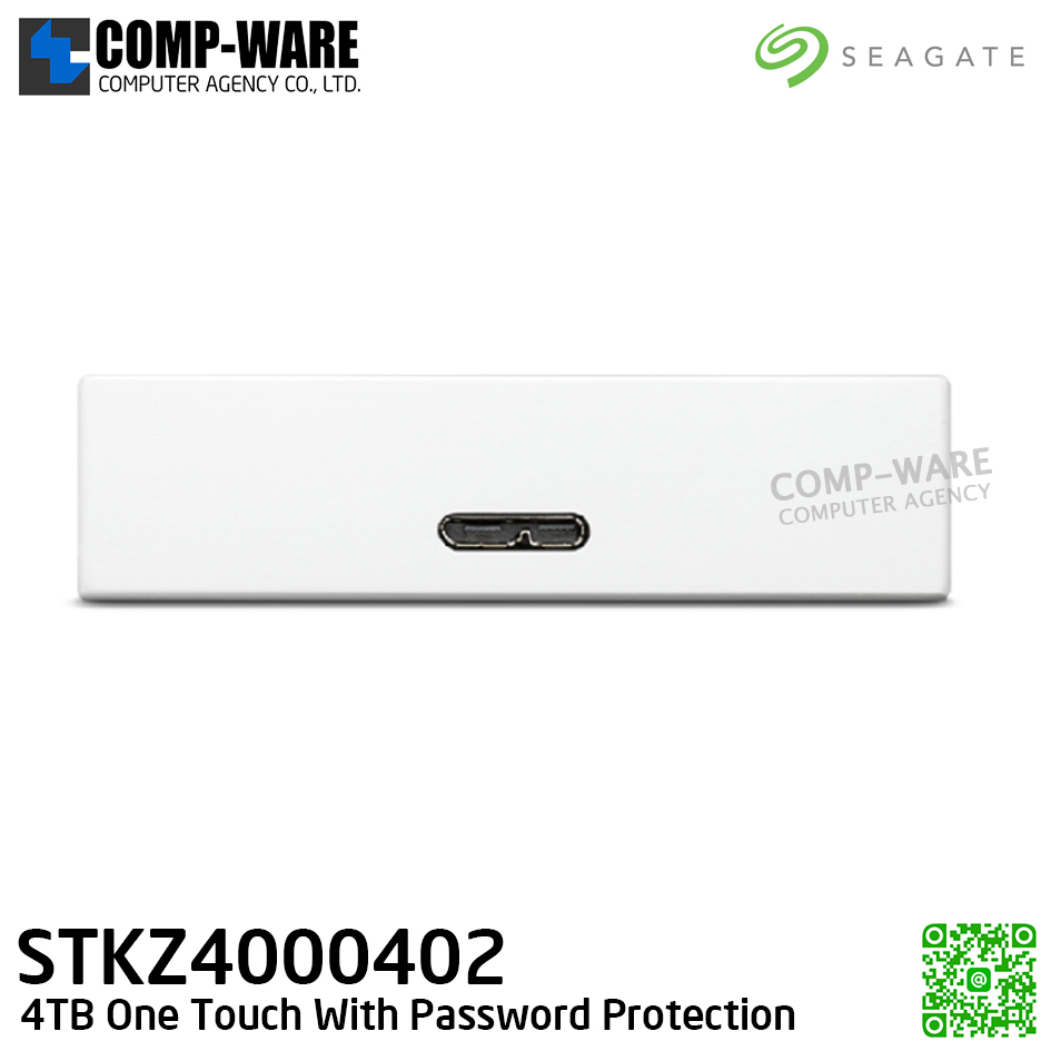Seagate One Touch With Password Protection 4TB (Light Blue) External HDD 2.5" - STKZ4000402 / 3Y Warranty