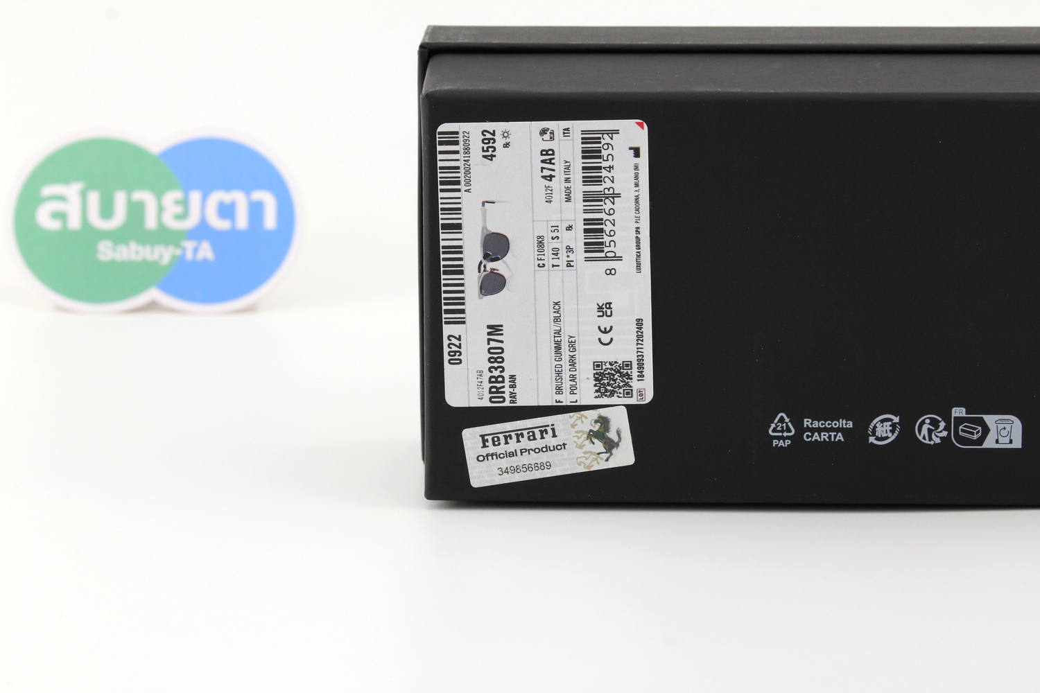 RayBan Ferrari Collection RB3807M F108K8 Polarized Lenses