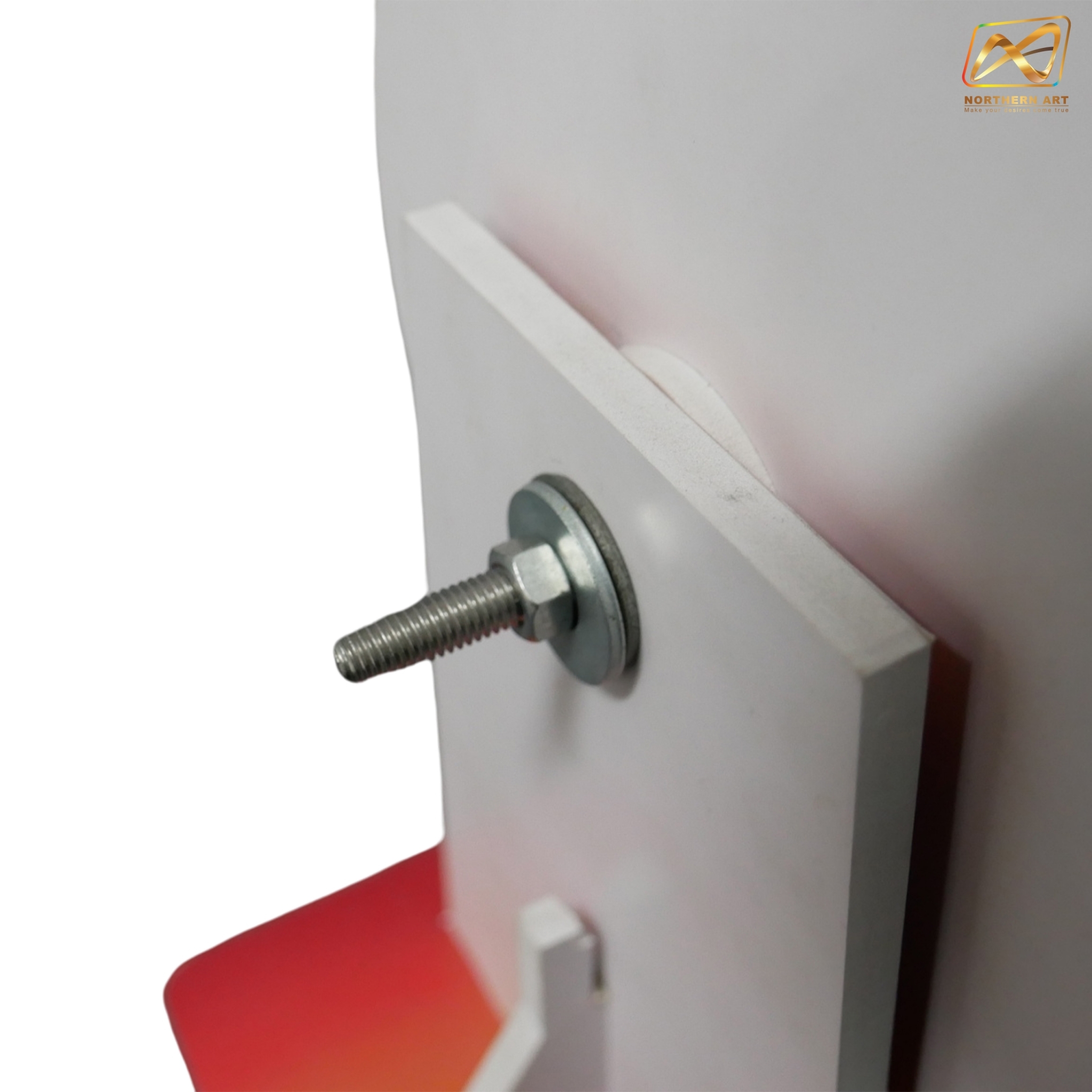 เกมส์วงล้อตั้งโต๊ะ ขนาดวงล้อ 20 ซม. สูง 30 ซม. วัสดุพลาสวูดสีขาว หนา 8-15 มม. ถอดประกอบได้