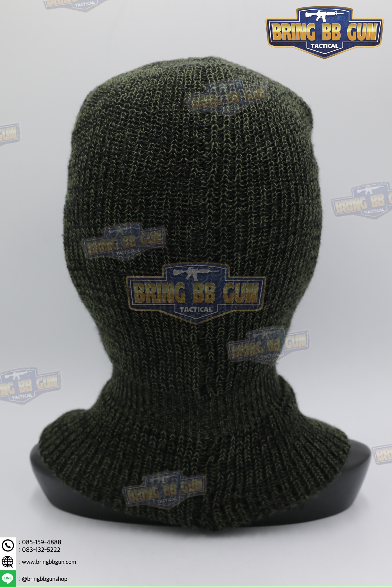 โม่งไหมพรม 3รู แบบผ้าหนา