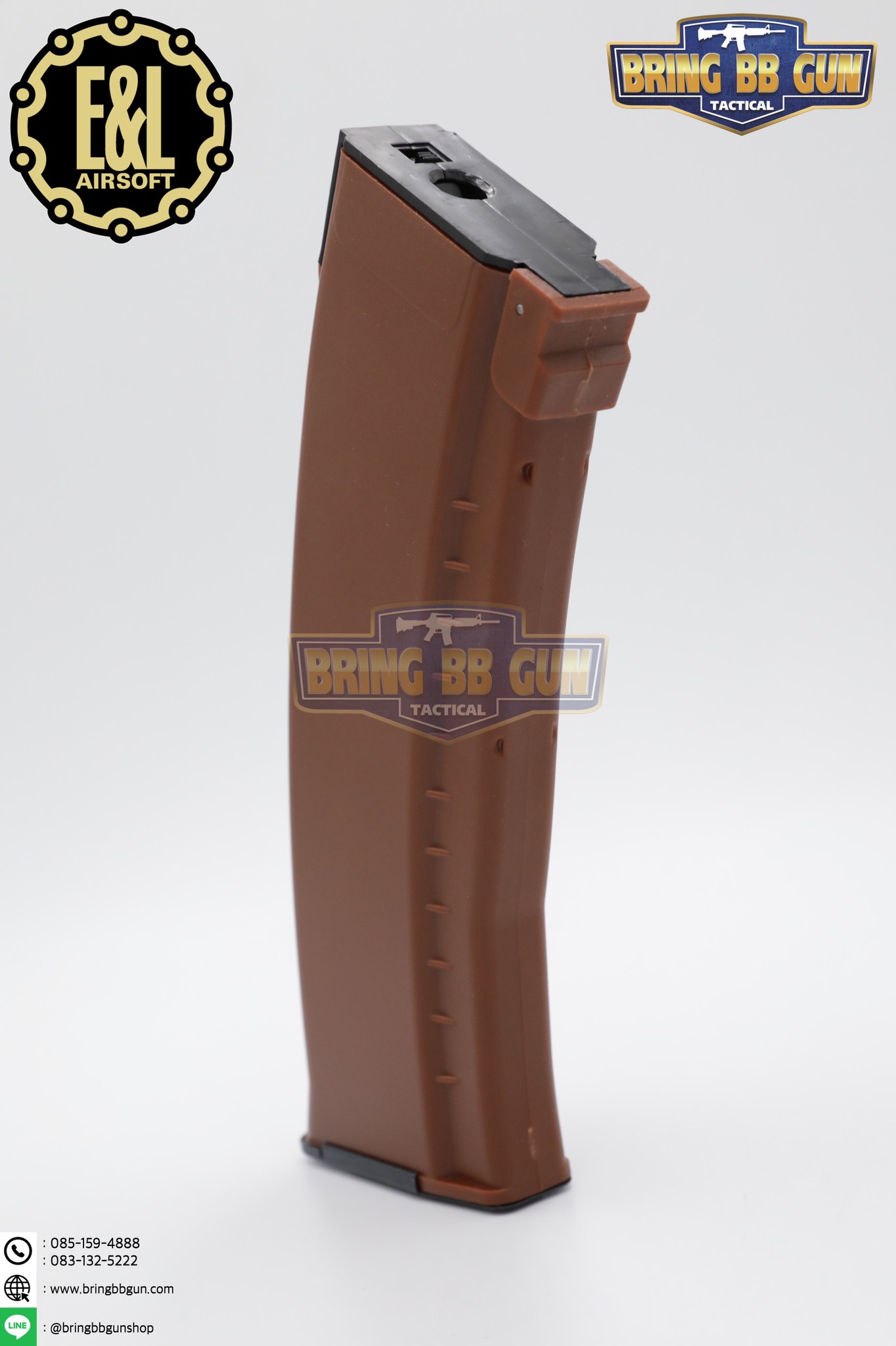 แม็กกาซีน AK74 ยี่ห้อ E&L แบบstand(ไม่ต้องปั่น) ทรง บอดี้พลาสติก (AK Mid-cap magazine)