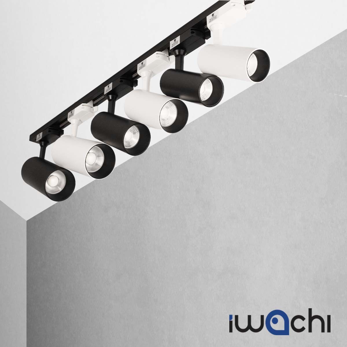 โคมไฟแทรคไลท์ บอดี้ขาว และ ดำ ขนาด10w มี แสงขาว แสงคลูไวท์ และ แสงวอมไวท์