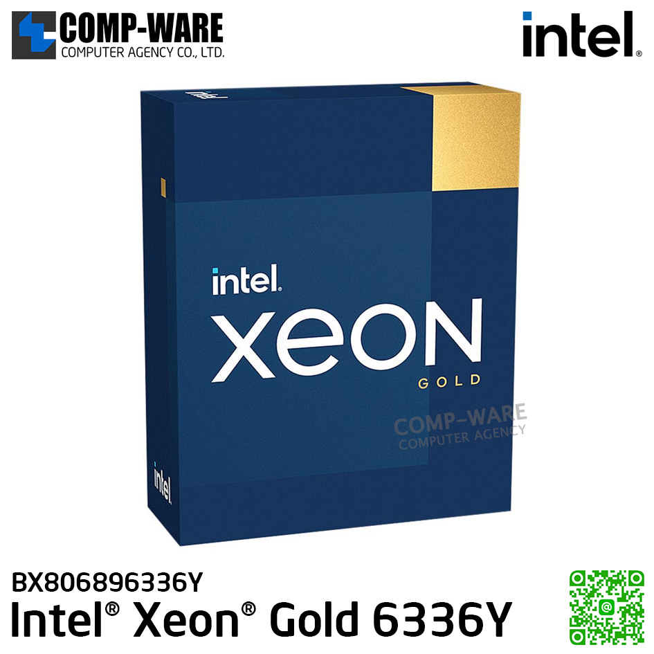 Intel Xeon Gold 6336Y Processor 2.40GHz 24C/48T 36MB ,Gen3 LGA4189 (excluded heatsink and fan) BX806896336Y