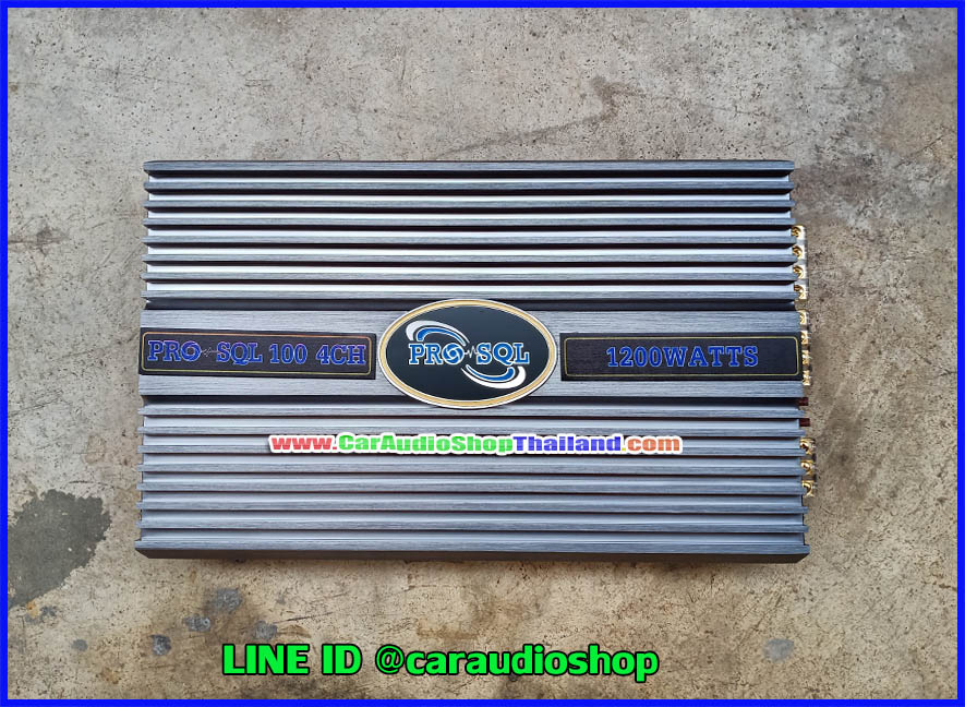 แอมป์ 4 คุณภาพสูง PRO SQL 100 4 CH (กำลังขับสูง + ไพเราะ)