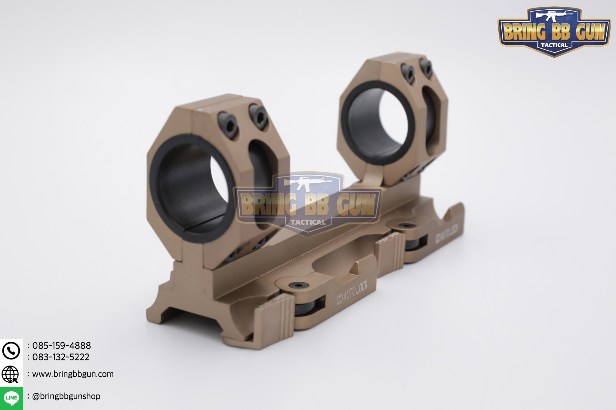 ขาจับกล้องคู่แบบปลดไว (ไซค์เล็ก) Scope AR Recon QD Mount ขาจับกล้องขนาดวง 25 และ 30mm. รุ่นปลดไว จับราง 20 mm.