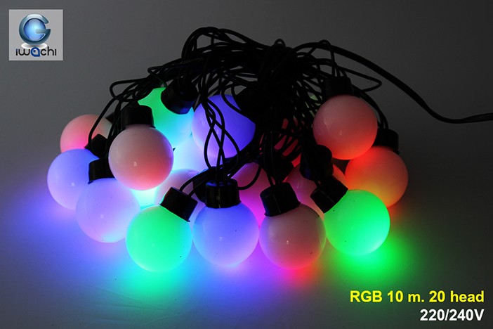 ไฟประดับตกแต่ง ลูกบอล IWC-20L-RGB-BALL